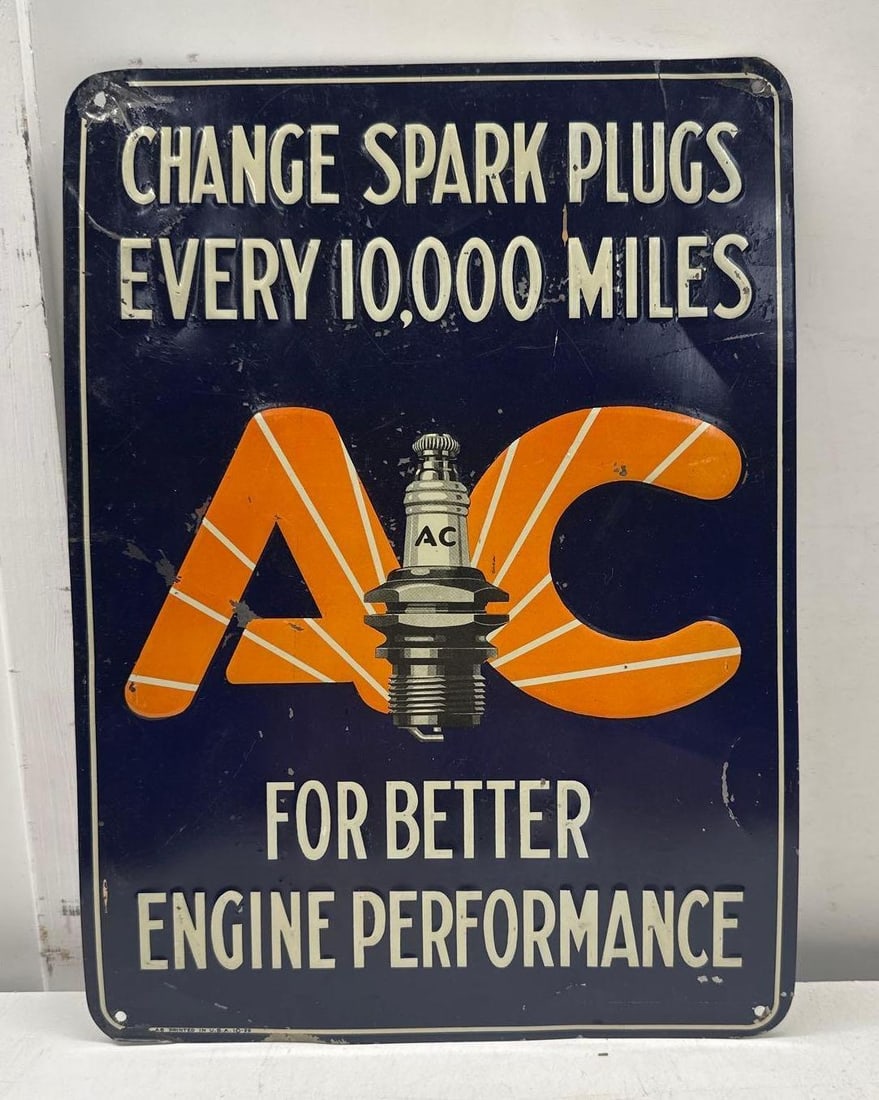 Change AC Spark Plugs Sign (1 of 3)