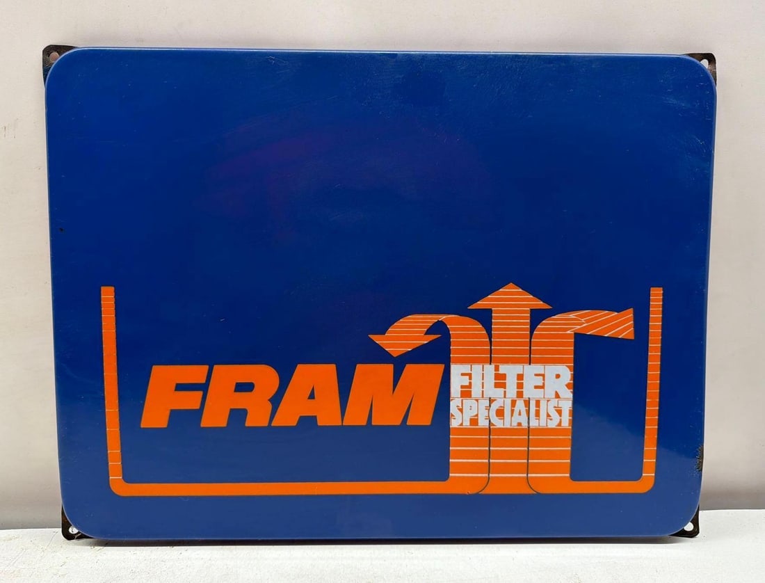 Porcelain Fram Filter Specialist Sign (1 of 3)