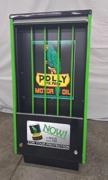 Seloil Filling Station Oil Can Merchandising Rack Restored in Polly (1 of 11)
