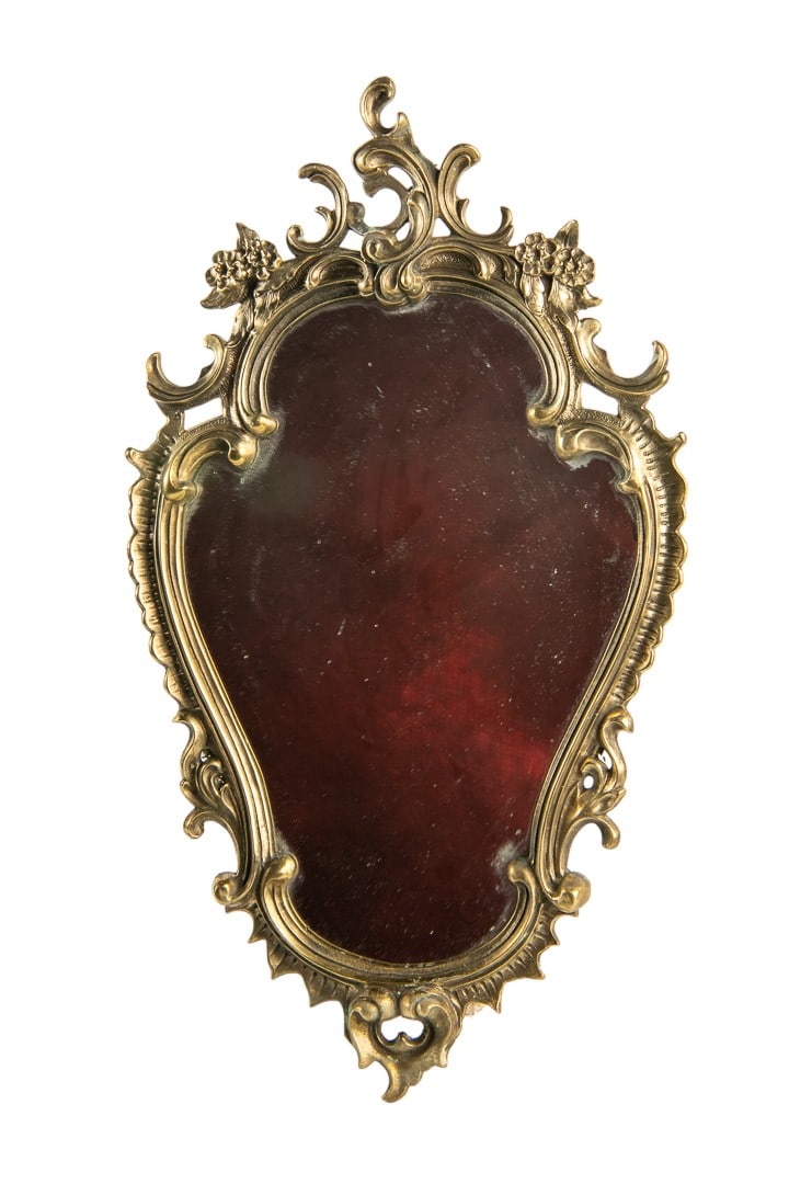 19th Century Antique Italian Venetian Rococo Gilt Bronze Mirror (1 of 2)