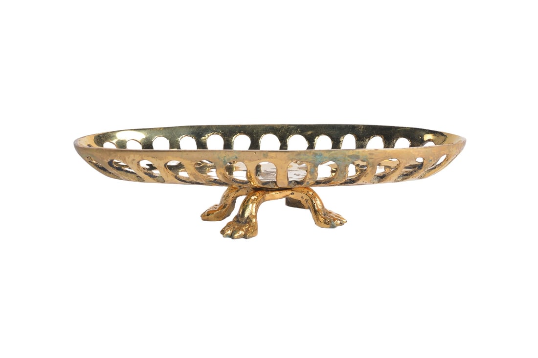 Art Deco Luxury French Bronze Pedestal Footed Soap Dish Plate (1 of 5)