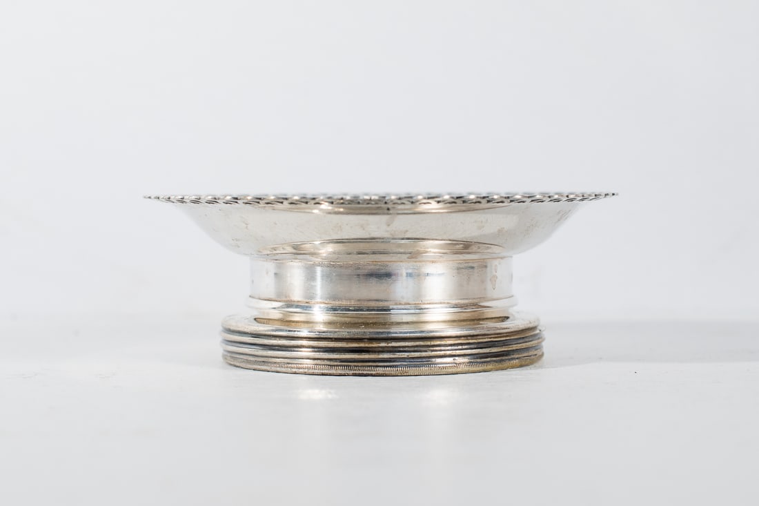 Antique French Art Deco Silver Plated Metal Butter Dish with Shells, stamped,#1 (1 of 9)