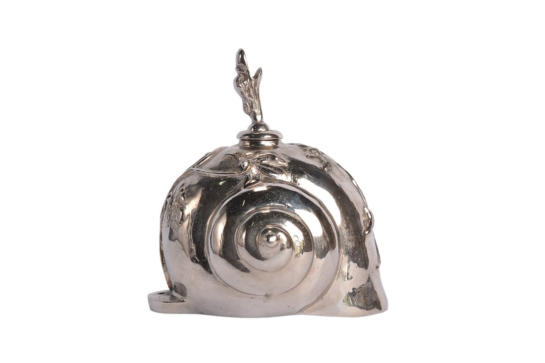 Antique Luxury Vintage Solid Silver Plate Snail Shell Wall Soap Dispenser (1 of 6)