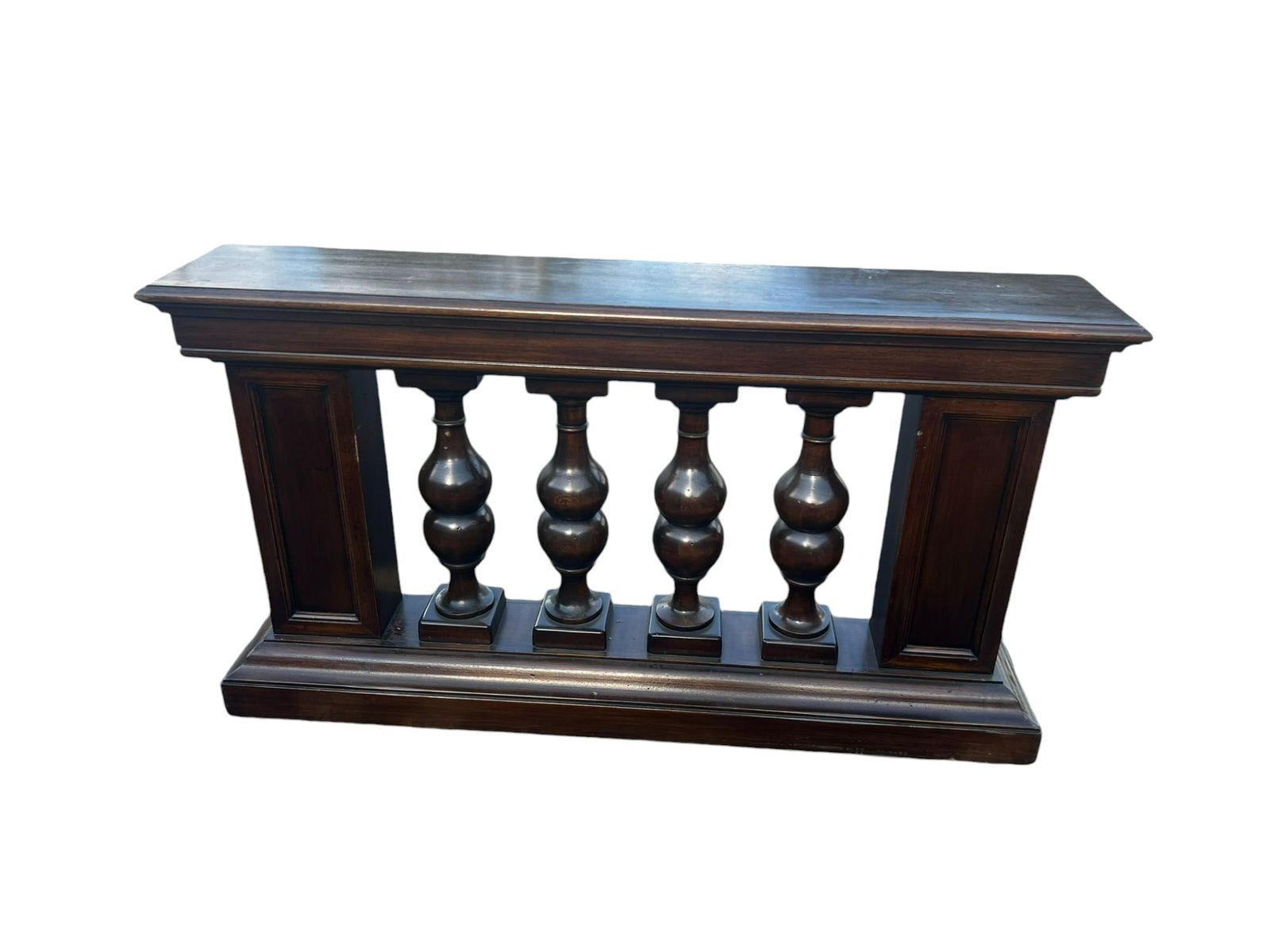 19th Century Antique French Neoclassical Hand Carved Walnut Balustrade (1 of 12)