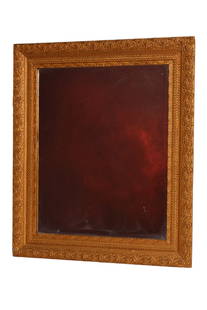 Original 19th Century Antique Louis XVI Gilt Wooden Ornate Gesso Wall Mirror: Original Antique Louis XVI Gilt Wooden Ornate Gesso Wall Mirror. This exquisite piece measures 1.25" D x 21.0" L x 24.75" H (3.18 cm x 53.34 cm x 62.87 cm) and showcases the elegance of the Louis XVI