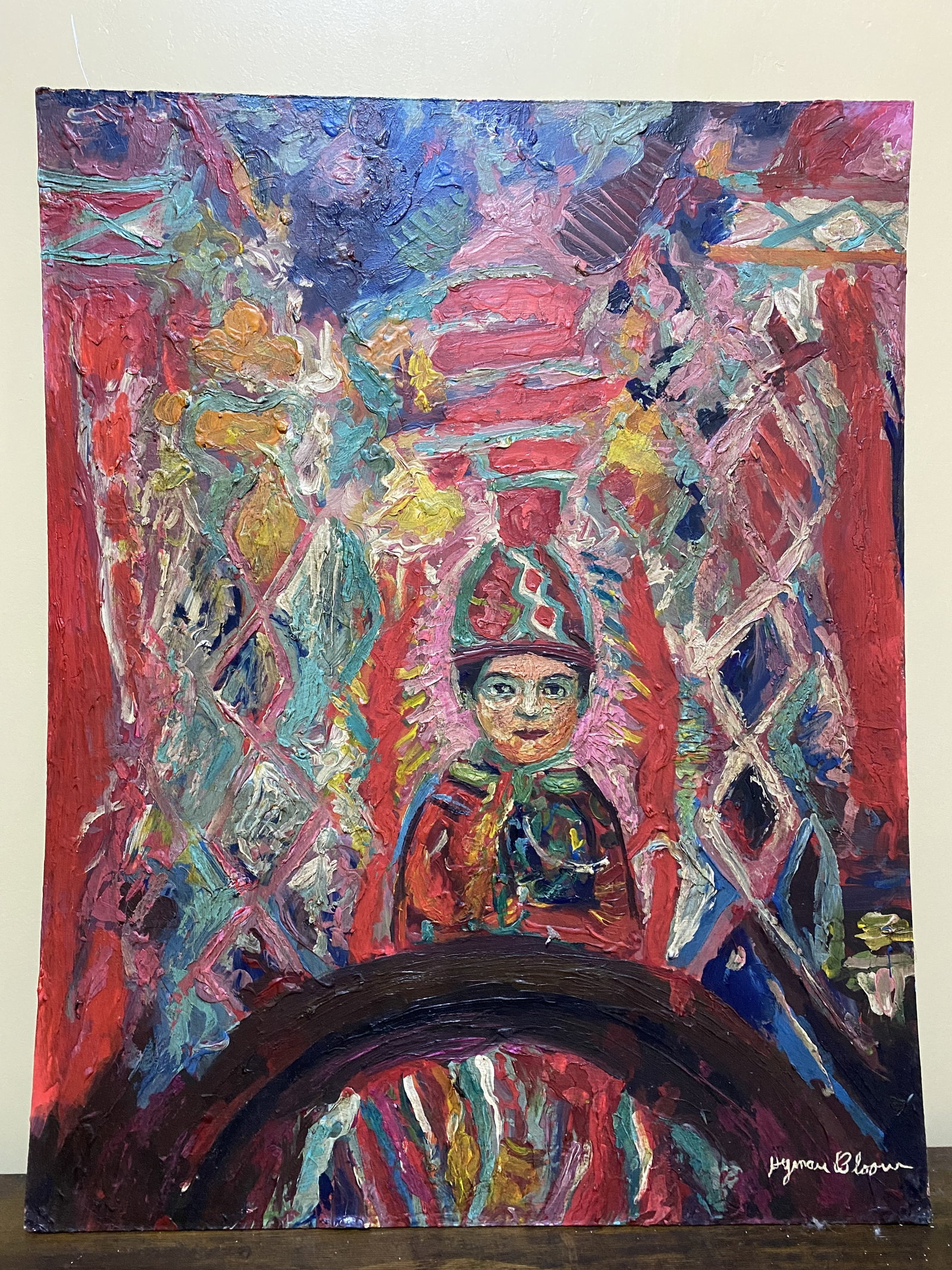 Hyman Bloom - Oil on MDF (Style of): Hyman Bloom was born in Latvia in 1913. In 1920 he left for the US with his parents and brother to join his 2 older brothers who had moved to Boston during the year of Hyman’s birth. He was “disco