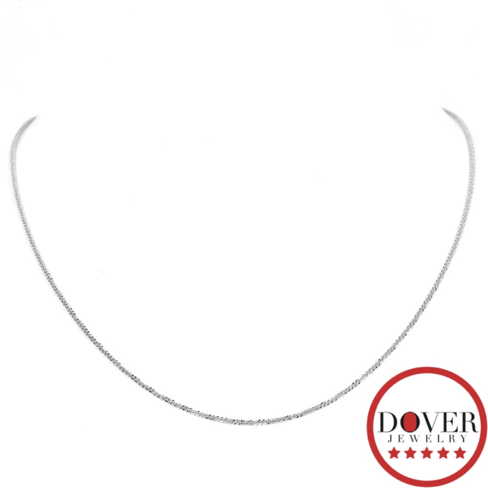 No Reserve Estate Platinum 17.75" Adjustable Margarita Chain Necklace NR 3.5 Grams: Estate Platinum 17.75" Adjustable Margarita Chain Necklace with Spring Ring Clasp Metal Type: PlatinumTotal Item Weight approx: 3.5 Grams Width is approx: 1mmLength Measures approx: 17.75"**This item 