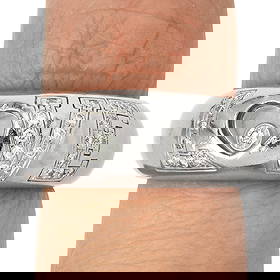 Vintage Chopard Happy Diamonds 18K White Gold Love Band Ring 10.7 Grams: Vintage Chopard Happy Diamonds 18K White Gold Love Band Ring Product Description: A timeless symbol of love and elegance, this vintage Chopard Happy Diamonds Love B