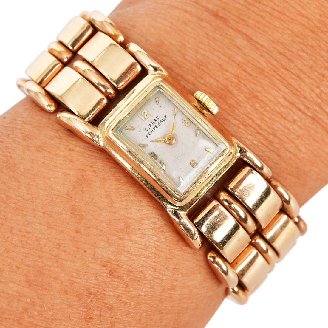 Vintage Girard Perregaux 14K Yellow Gold Bracelet Watch 43.6 Grams (1 of 5)