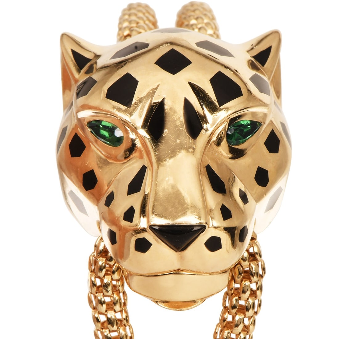 Panthere de Cartier 18K Yellow Gold Chain Bracelet With Papers and Box 43 Grams - 4