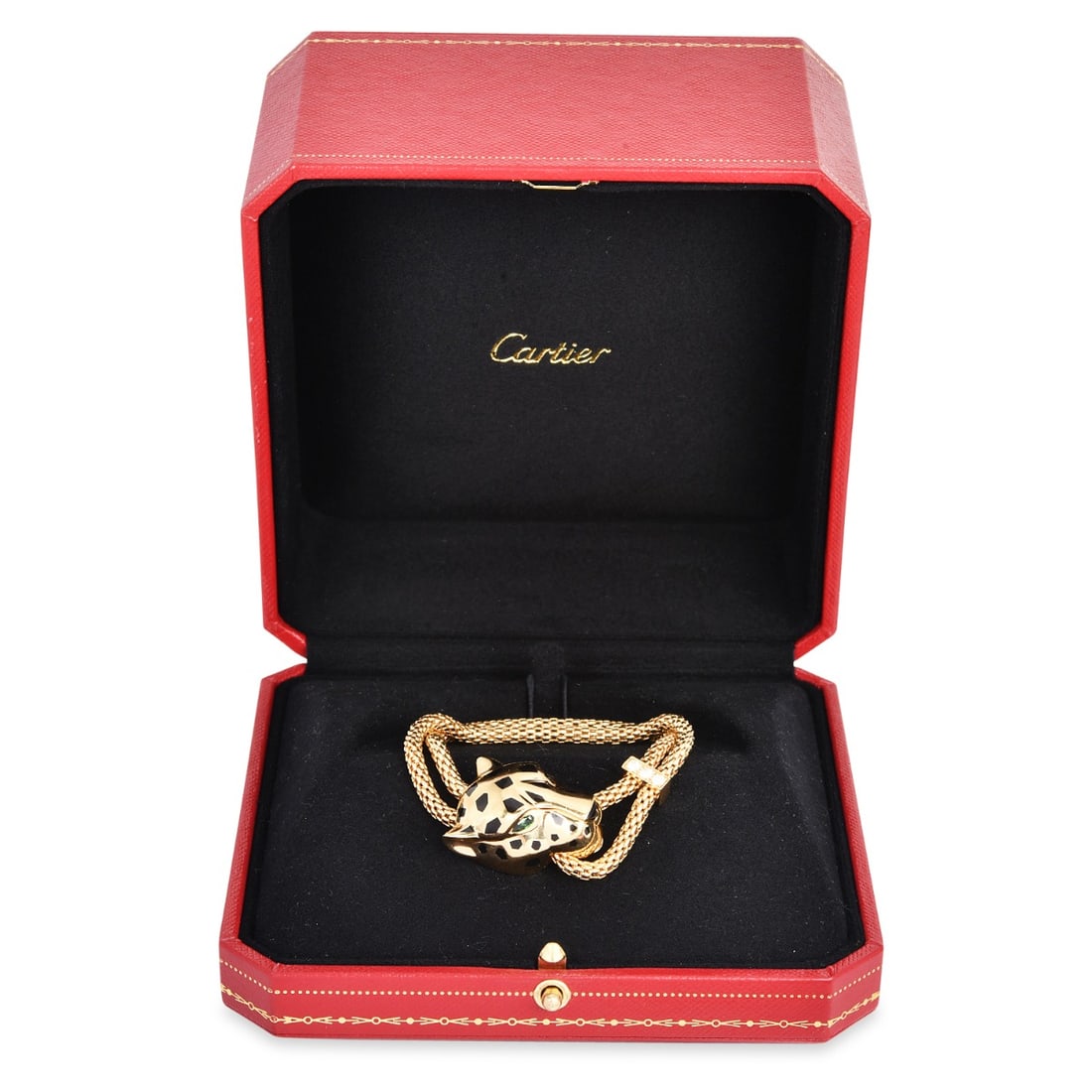 Panthere de Cartier 18K Yellow Gold Chain Bracelet With Papers and Box 43 Grams - 8