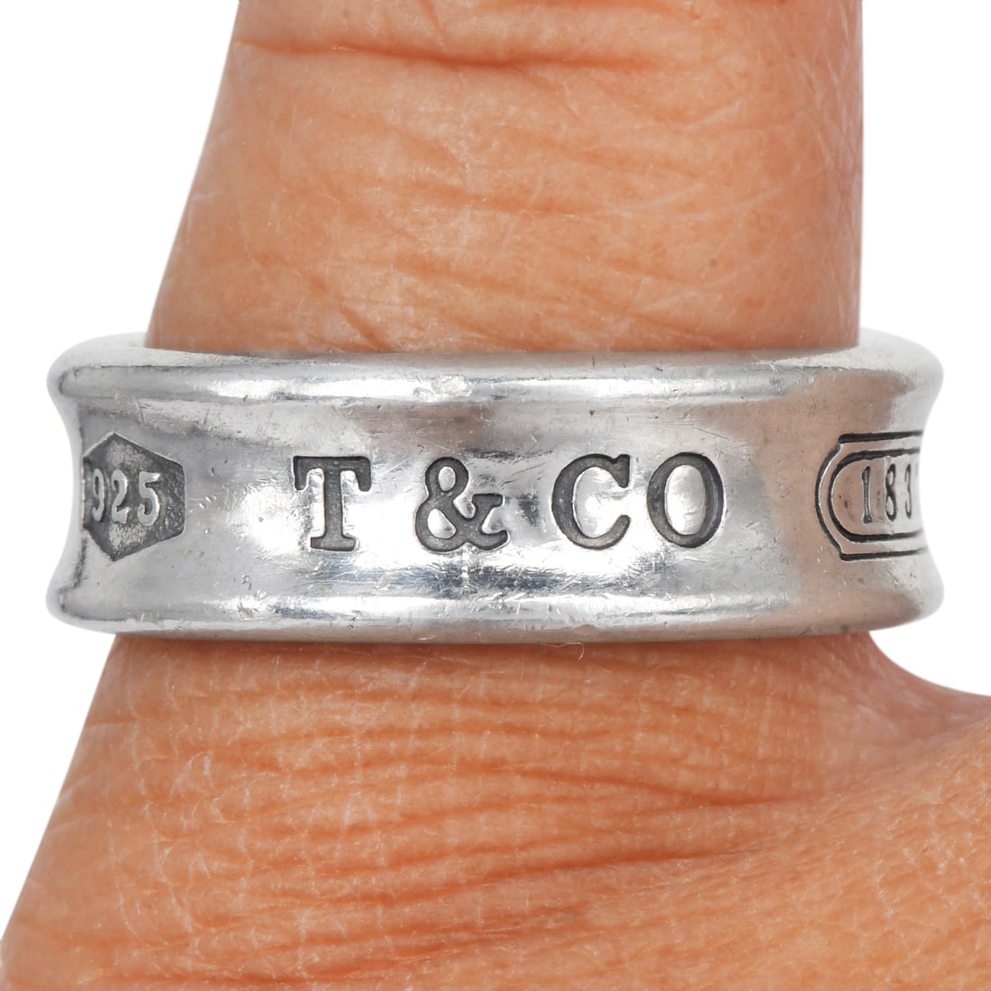 Tiffany & Co. 1837 Sterling Silver Band Ring 7.8 Grams (1 of 6)