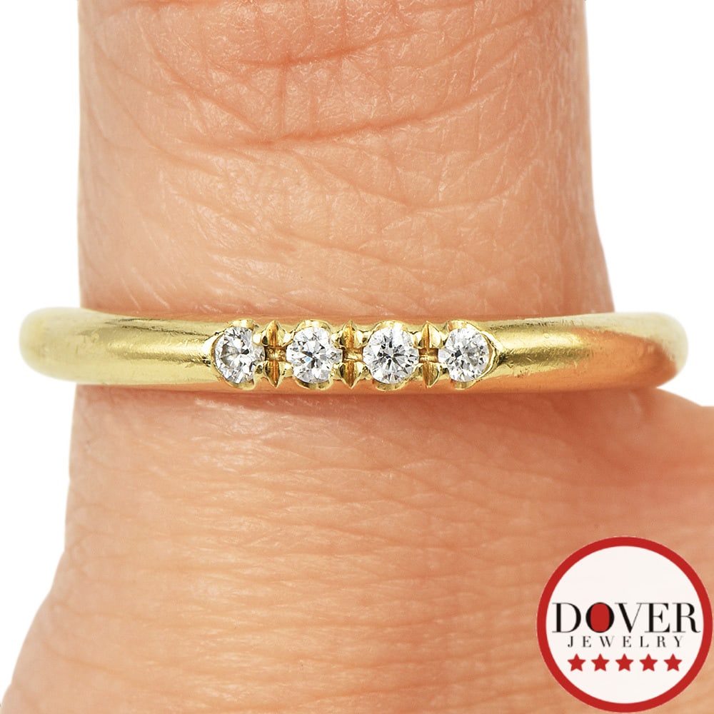 Black Star Forest Diamond 18K Yellow Gold Band Ring 2.8 Grams: Black Star Forest Diamond Band Ring Brand: Black Star Forest Metal: 18K Yellow Gold Ring Size: 5.25 Band Width: Approximately 2.2 mm