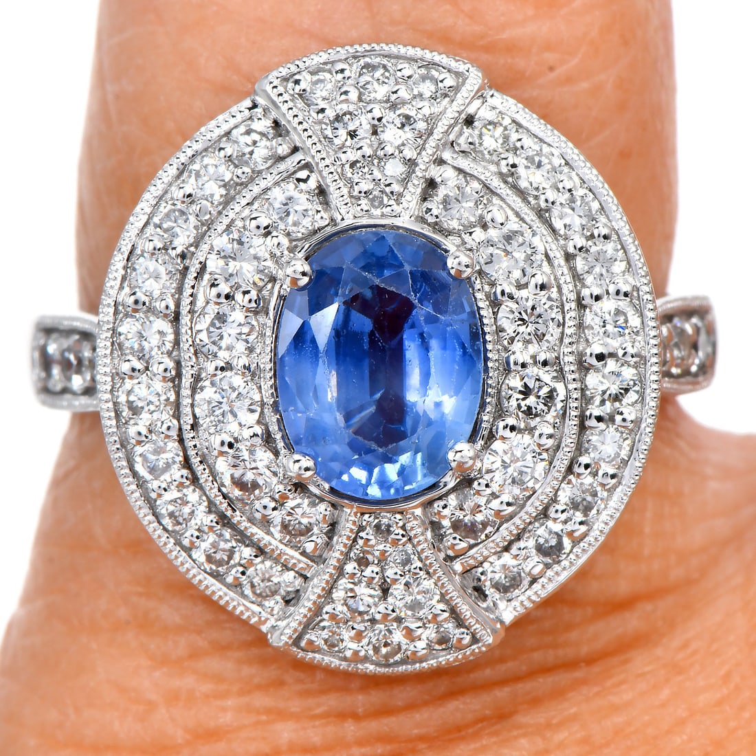 Vintage GIA No Heat Sapphire 2.04ct Diamond Platinum Cocktail Ring 8.4 Grams: Vintage GIA No Heat Sapphire Diamond Platinum Cocktail Ring Appraisal Value: $17,130.00 Exquisite and rare, this vintage cocktail ring is crafted in luxurious platinum and features a stunning 1.28