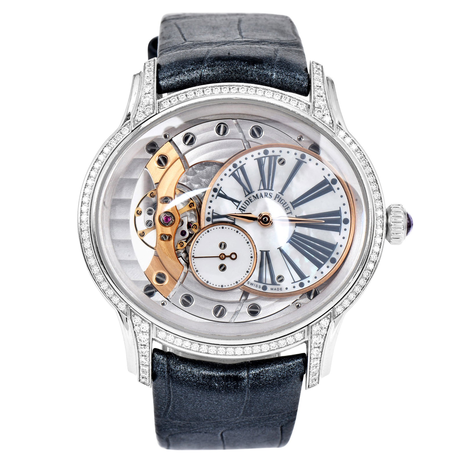 Audemars Piguet Millenary Diamond 18K White Gold Ladies Watch With Full Box and Papers (1 of 10)