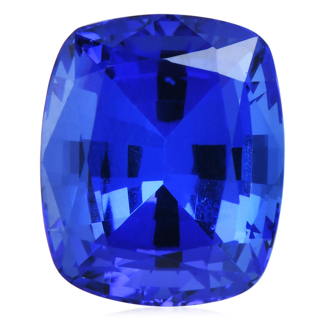 GIA 12.32ct Tanzanite Cushion Cut Loose Stone: GIA Certified 12.32ct Cushion Cut Tanzanite Loose Stone Description: Loose cushion cut tanzanite accompanied by a GIA Identification Report. Gemstone: Natural Tanza