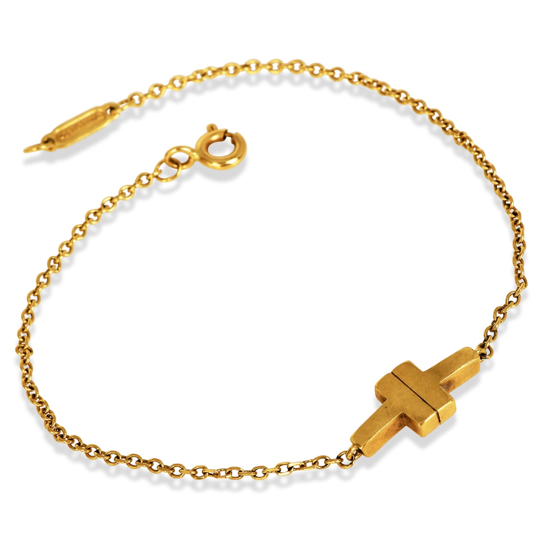 Tiffany & Co. 18K Yellow Gold Two T Bracelet Retail $1,100: Tiffany & Co. 18K Yellow Gold Two T Bracelet Designer: Tiffany & Co. Metal: 18K Yellow Gold Design: Two T, T Collection Total Weight: