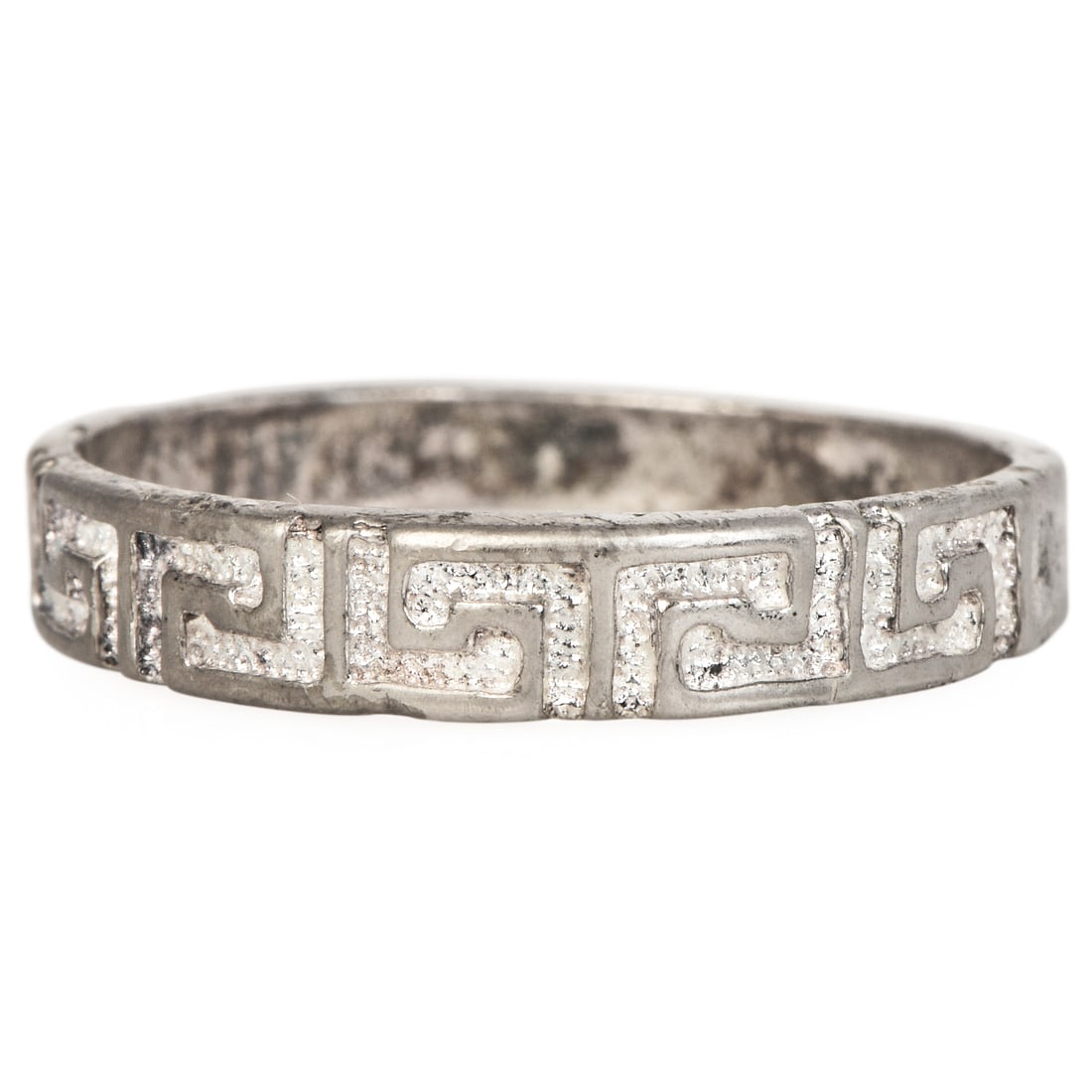 Vintage Sterling Silver Greek Design Band Ring (1 of 5)