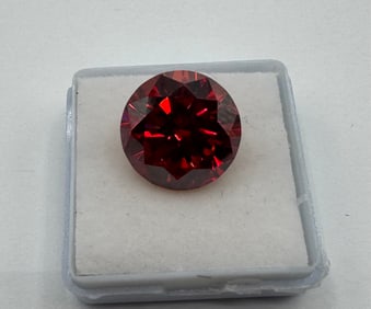 Pigeon Blood Moissanite With Certificate Of Authenticity