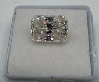 Radiant 10 CT Moissanite With Certificate Of Authenticity