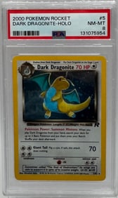 2000 Pokemon Dark Dragonite Holo Card