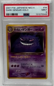 2001 Pokemon Dark Gengar Holo Card