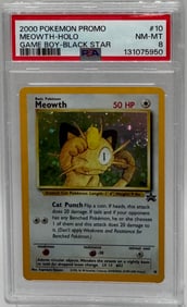 2000 Pokemon Meowth Holo Black Star