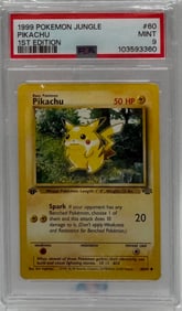 1999 Pokemon Pikachu 1st Edition