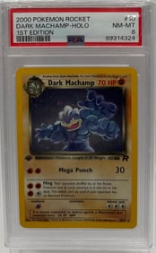 1999 Pokemon Dark Machamp 1st Edition