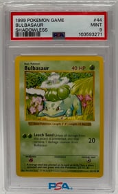1999 Pokemon Bulbasaur Shadowless Card