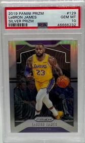 LeBron James Silver Prizm Card