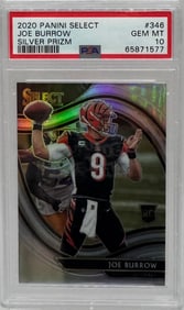 Joe Burrow Silver Prizm Rookie