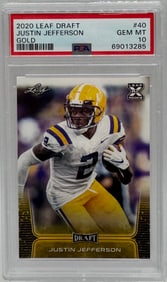 Justin Jefferson Gold Rookie