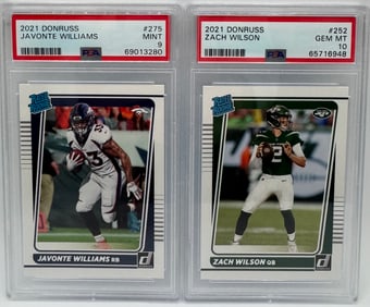 Zach Wilson & Javonte Williams Rated Rookie Cards