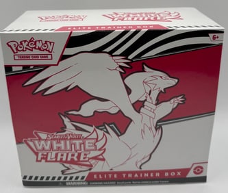 Pokemon Scarlet and White Flare Elite Trainer Box Factory Sealed