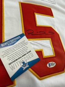 Patrick Mahomes Autographed Signed Jersey Certificate Of Authenticity By Beckett