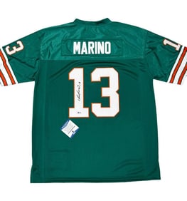 Dan Marino Autographed Signed Jersey Certificate Of Authenticity By Beckett