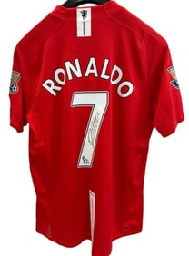 Cristiano Ronaldo Autographed Signed Jersey Certificate Of Authenticity By Beckett