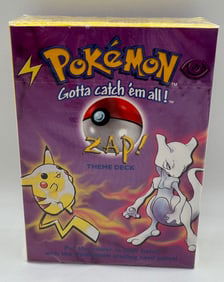 Factory Sealed 1999 Pokemon Zap Theme Deck