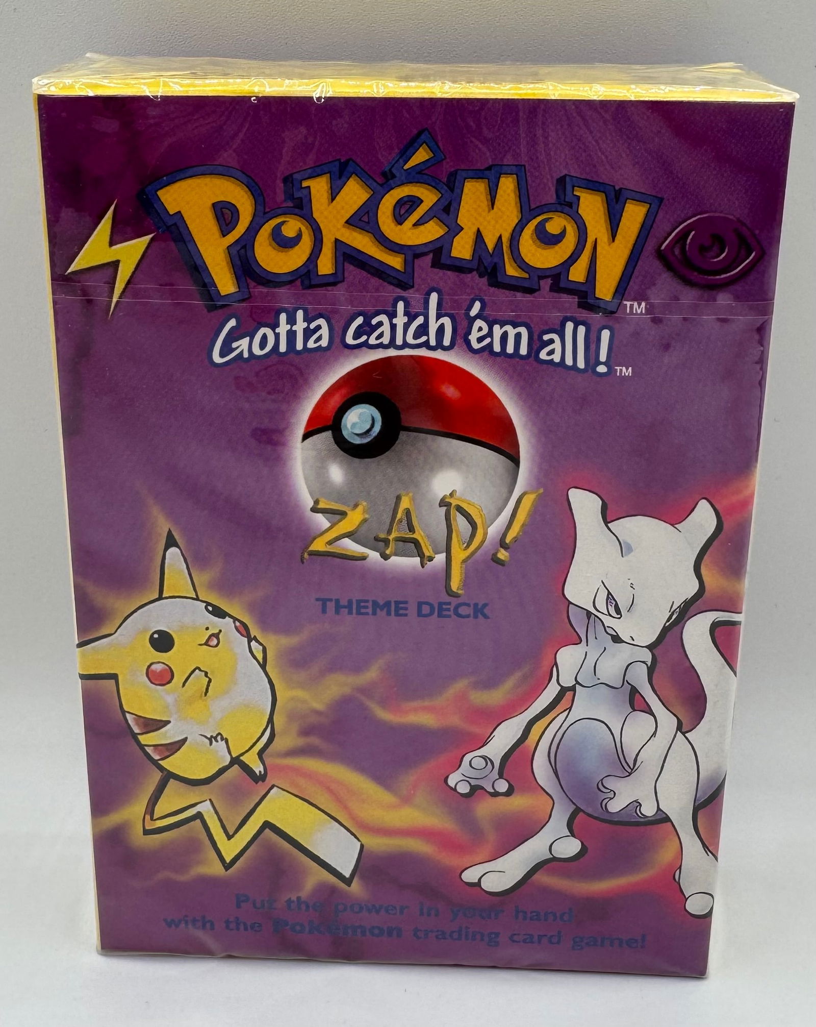 Factory Sealed 1999 Pokemon Zap Theme Deck (1 of 2)