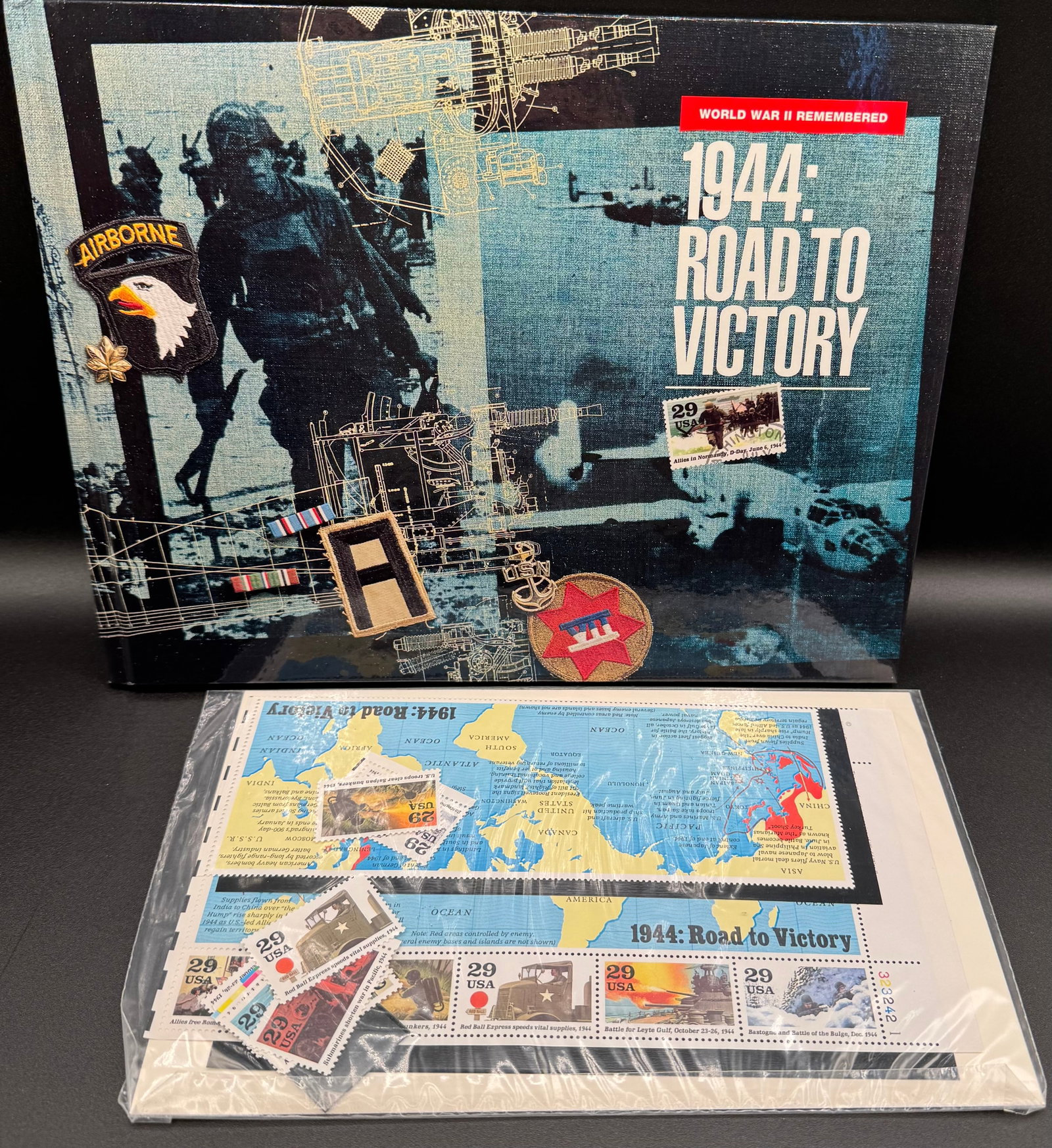 1944 Road To Victory Stamps & Book: 1944 Road To Victory Stamps & Book