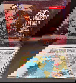 1941 A World At War Stamps & Book