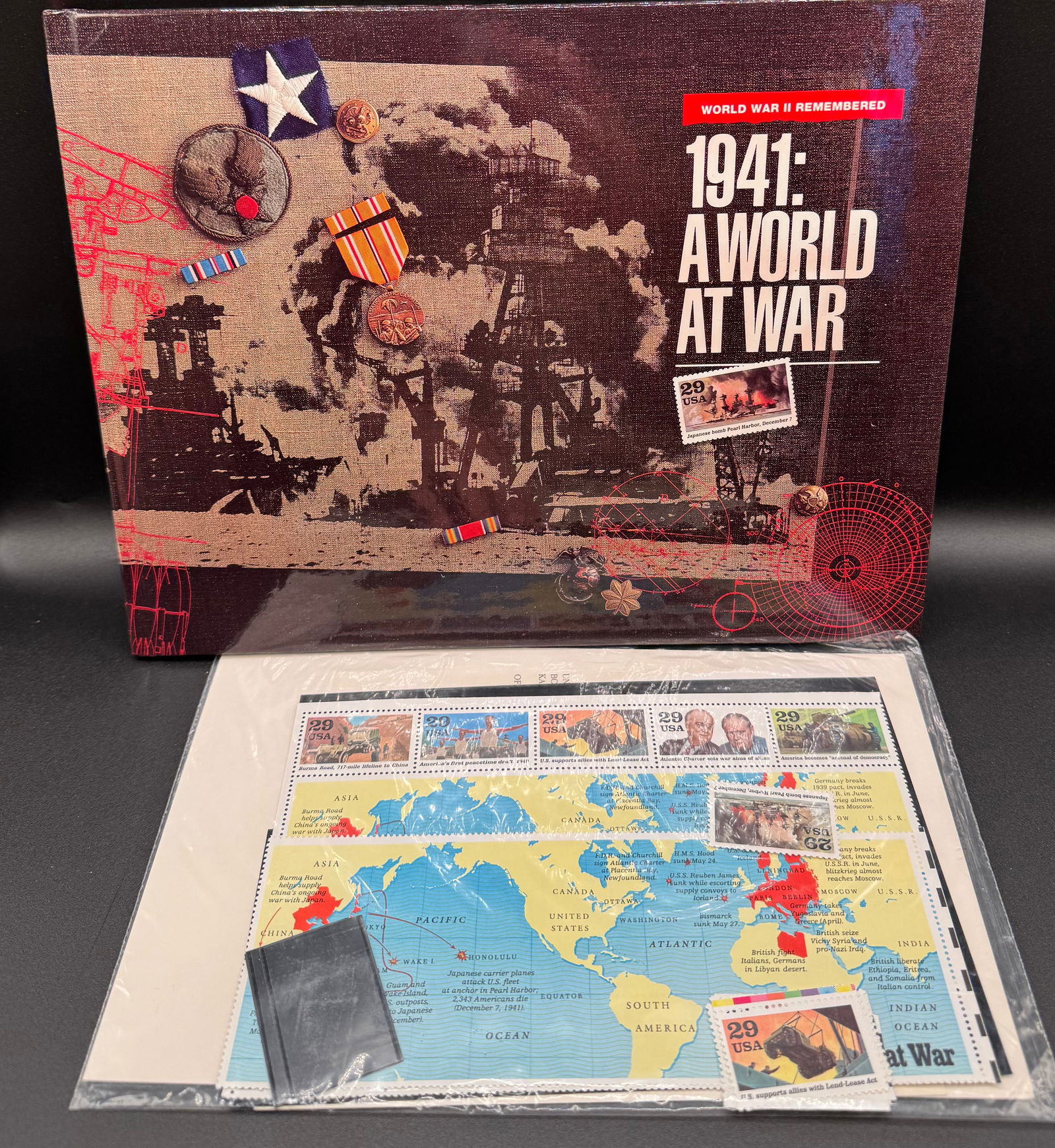 1941 A World At War Stamps & Book (1 of 3)