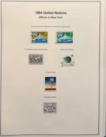 United Nations Stamp Collection Binder