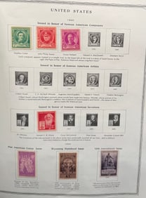 Scott Minuteman Stamp Album for United States 1847-1986 With Over 1000 Stamps