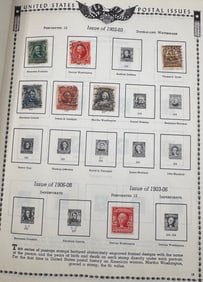 The All American Stamp Album From 1847 To Date With Over 500 Stamps
