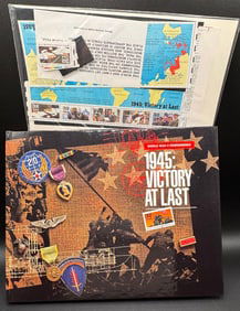 1945 Victory At Last Stamps And Book