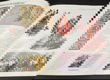 1990 Mint Set Of Commemorative Stamps Book & Stamps