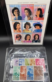 John Kennedy @ Jackie Kennedy Stamps Lot