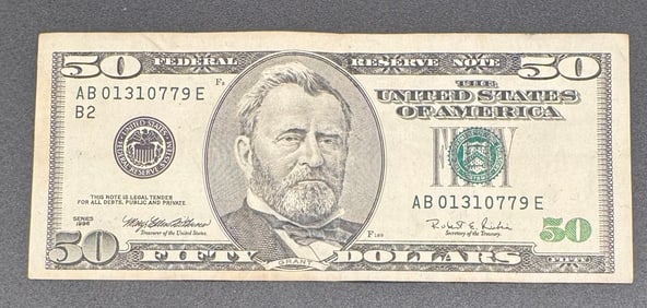 1996 Fifty Dollars Bill